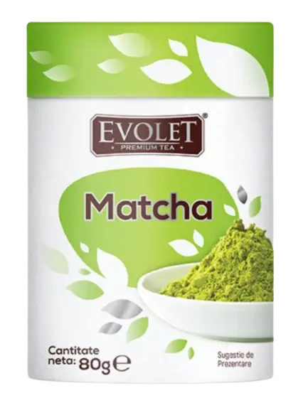 Ceai verde pentru infuzie vrac Matcha Evolet Premium Tea, 80g, Vedda