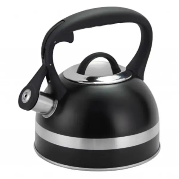 Ceainic Inox cu Fluier, Capacitate 3 l, Negru