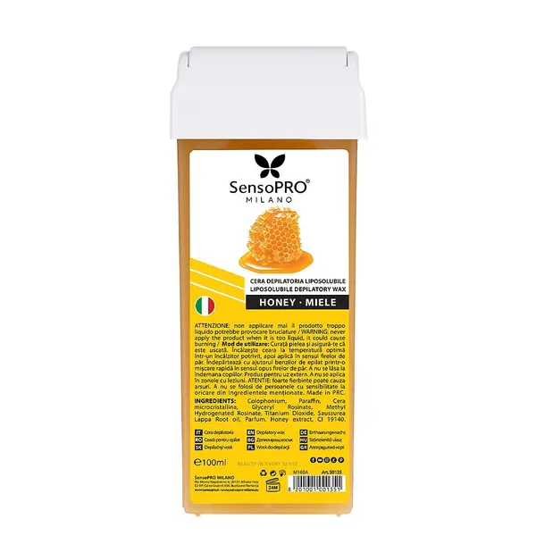 Ceara Epilat Unica Folosinta SensoPRO Milano, Rezerva Miere de Albine 100ml