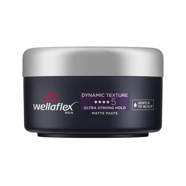 Ceara mata pentru par cu grad de fixare 5 Men Dynamic Texture Wellaflex, 75ml, Wella