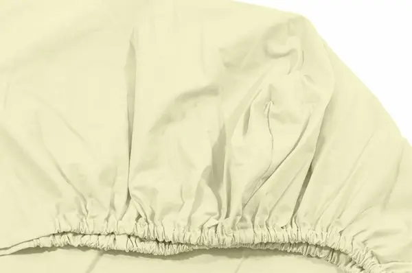 Cearceaf crem KidsDecor cu elastic din bumbac 70 x 160 cm