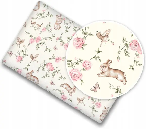Cearceaf cu banda elastica pentru pat copii dimensiune 140 x 70 cm, 100 bumbac, BabyMam pink garden