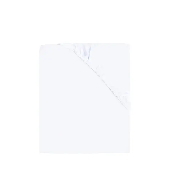 Cearceaf cu elastic, MimiNu, Pentru patut co-sleeper, Timon, Din bumbac jersey, Dimensiune 87 x 51 cm, Material certificat Oeko Tex Standard 100, White