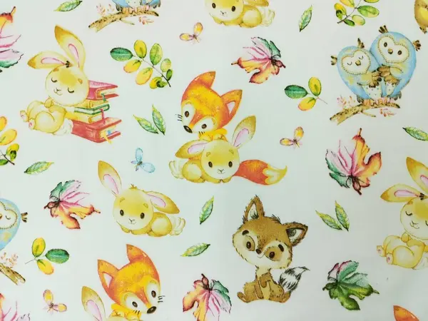 Cearceaf din bumbac cu elastic 120 x 60 cm Vulpita
