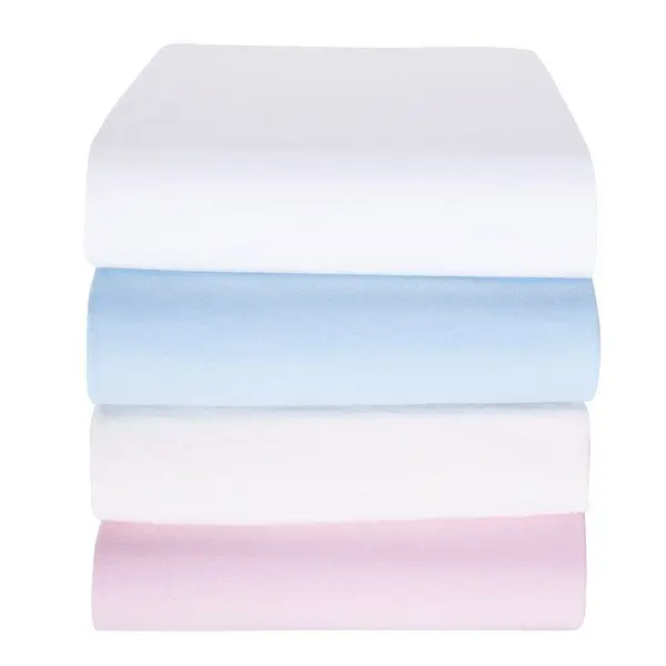 Cearceaf patut cu elastic 70x140 cm roz SeviBebe