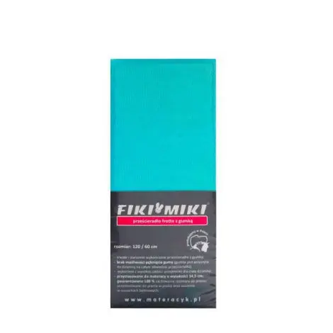 Cearsaf cu elastic din frotir turcoaz 120 60 CM