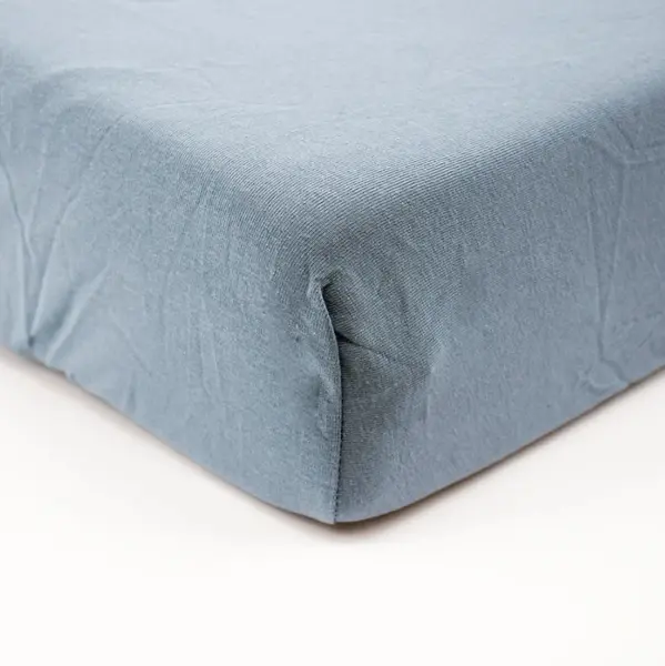 Cearșaf cu elastic Little band – 60x120 cm, Albastru