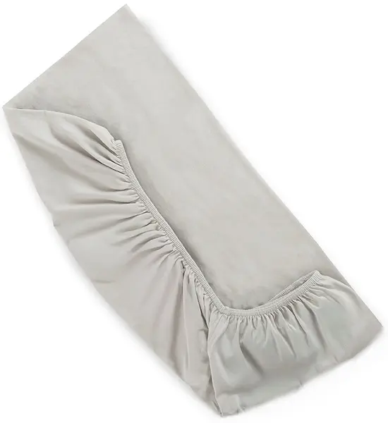 Cearșaf cu elastic Lorelli - 60 x 120 + 15 cm, gri