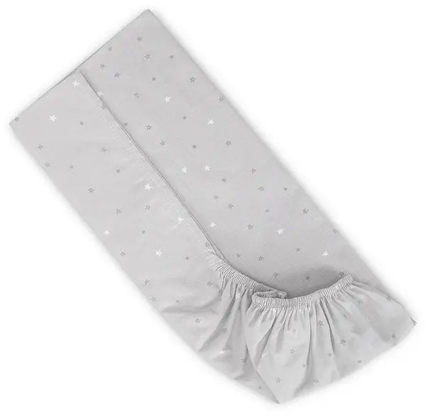 Cearșaf cu elastic pentru coș de cărucior Lorelli - Cer, 90 x 50 cm, gri