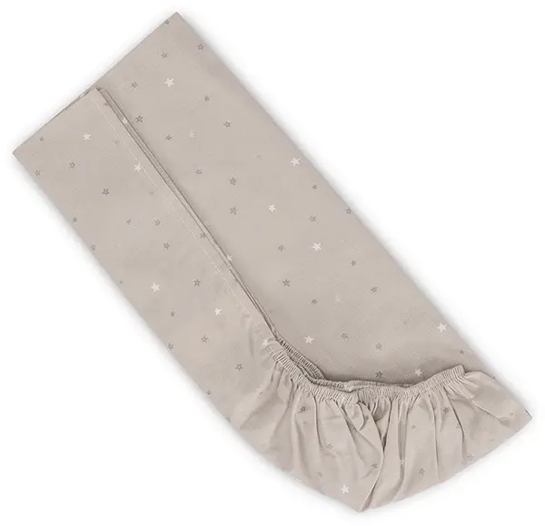Cearșaf cu elastic pentru mini pătuț Lorelli - Cer, 98 x 65 cm, bej