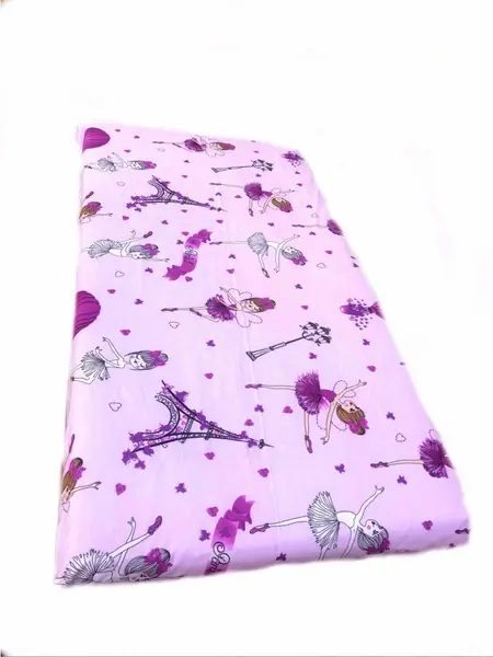 Cearsaf cu elastic roata 140x70 cm Balerine