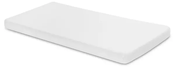 Cearșaf de bumbac pentru bebeluși cu elastic Sensillo - Jersey Deluxe, 120 x 60 cm, alb