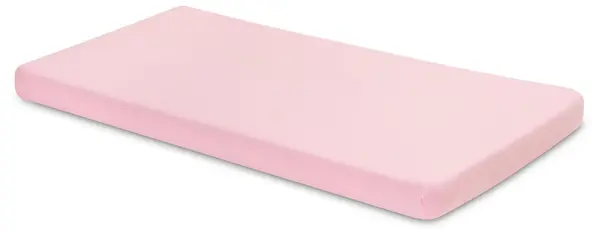Cearșaf de bumbac pentru bebeluși cu elastic Sensillo - Jersey Deluxe, 120 x 60 cm, roz