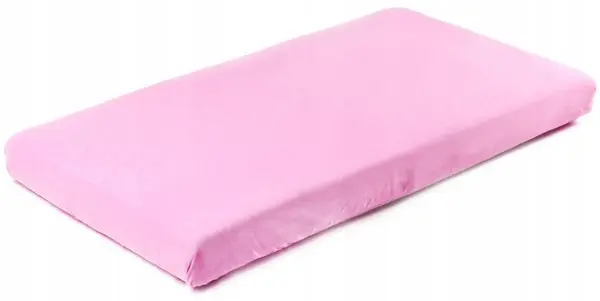 Cearșaf de bumbac pentru bebeluși cu elastic Sensillo - Jersey, 140 x 70, roz