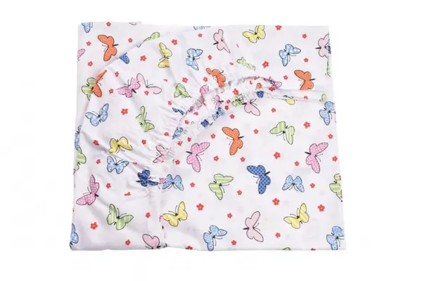 Cearsaf pat 90x200x10 cm bumbac model fluturasi