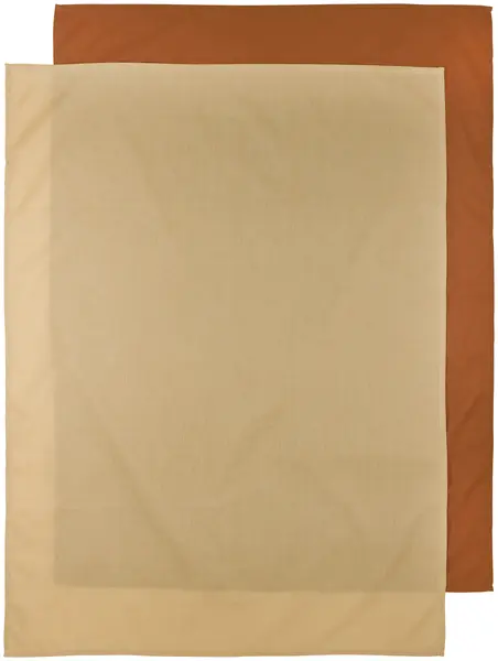Cearșaf pentru pătuț Meyco Baby - 75 х 100 cm, 2 buc, Camel/Warm sand