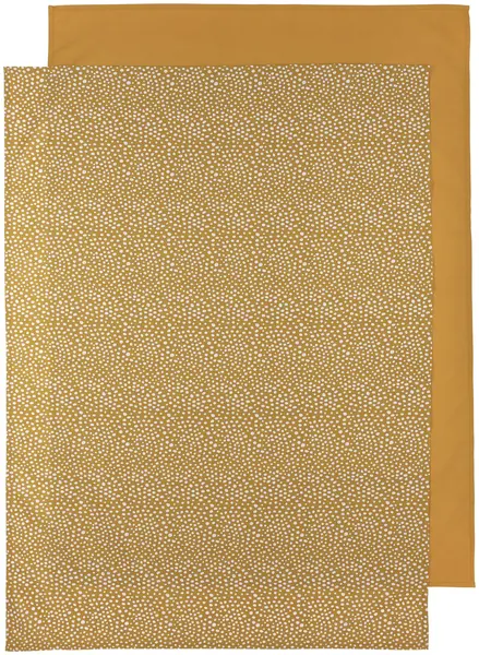 Cearșaf pentru pătuț Meyco Baby - 75 х 100 cm, 2 buc, Honey gold