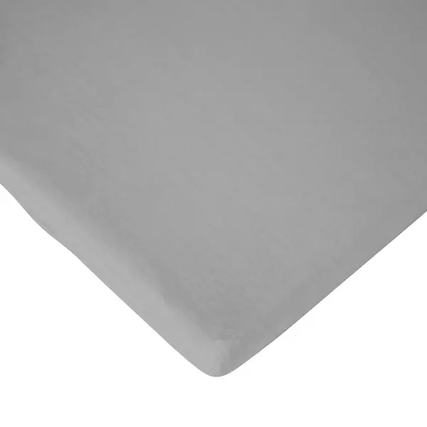 Cearsaf saltea 70x140 cm Childhome jerse gri