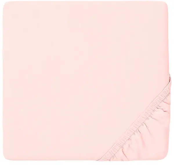 Cearșaf tricotat pentru bebeluși cu elastic Rainy - 70 x 140 cm, roz