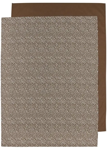 Cearșafuri pentru bebeluși Meyco Baby - 100 х 150 cm, 2 buc, Chocolate