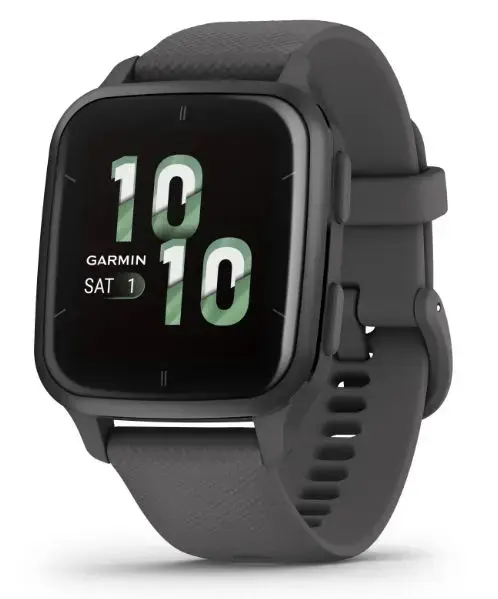 Ceas activity outdoor tracker Garmin Venu Sq 2, Ecran AMOLED 1.41inch, 5 ATM, GPS (Negru)