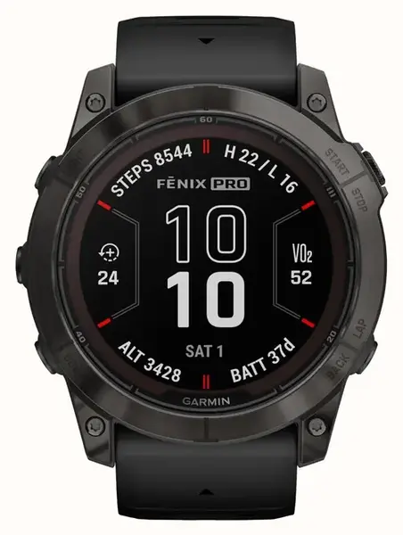 Ceas activity tracker Garmin Fenix 7X Pro Solar, 51mm, Bluetooth, Power Sapphire™, Wateproof 10ATM, 32GB Flash (Negru)