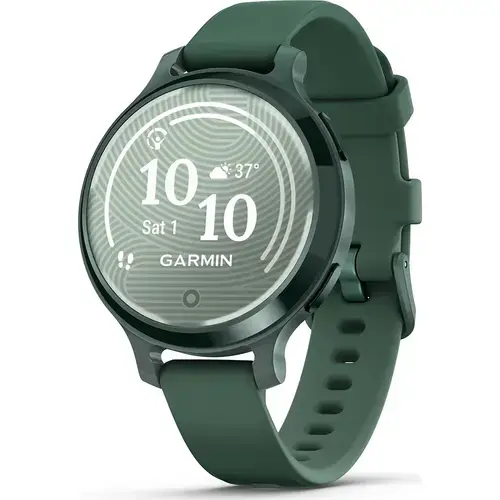 Ceas activity tracker Garmin Lily 2 Active, 38mm, curea silicon, Waterproof 5 ATM, GPS (Verde)
