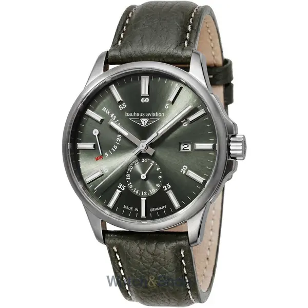 Ceas Bauhaus Bauhaus 2860-4 Mens Watch Aviation Automatic Titanium 42mm 10ATM
