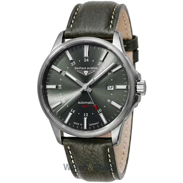 Ceas Bauhaus Bauhaus 2868-4 Mens Watch Aviation GMT Automatic Titanium 42mm 10ATM