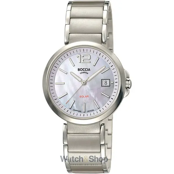 Ceas Boccia Boccia 3332-01 Ladies Watch Solar Titanium 35mm 5ATM