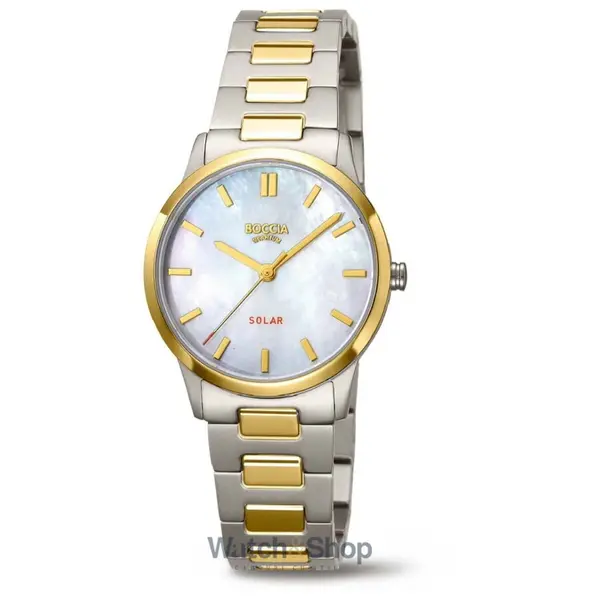 Ceas Boccia Boccia 3363-04 Ladies Watch Titanium Solar 30mm 5ATM