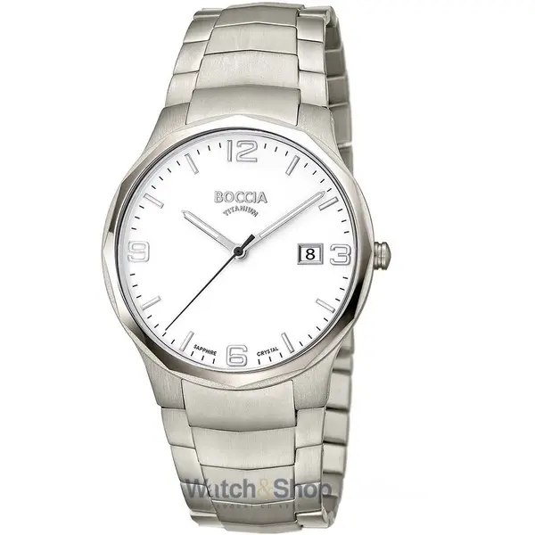 Ceas Boccia Boccia 3656-01 Men's Watch Titanium Mens Watch 39mm 5ATM
