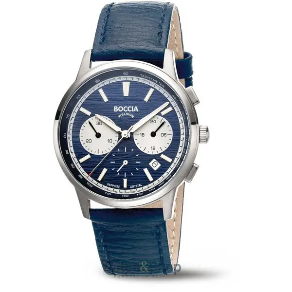 Ceas Boccia Boccia 3734-02 Mens Watch Titanium Chronograph 40mm 5ATM