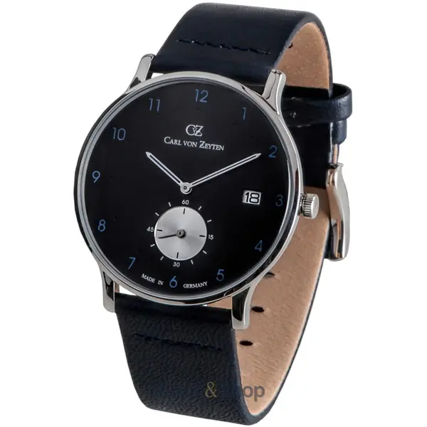 Ceas Carl von Zeyten Carl von Zeyten CVZ0018BKBL Mens Watch Furtwangen 42mm 3ATM
