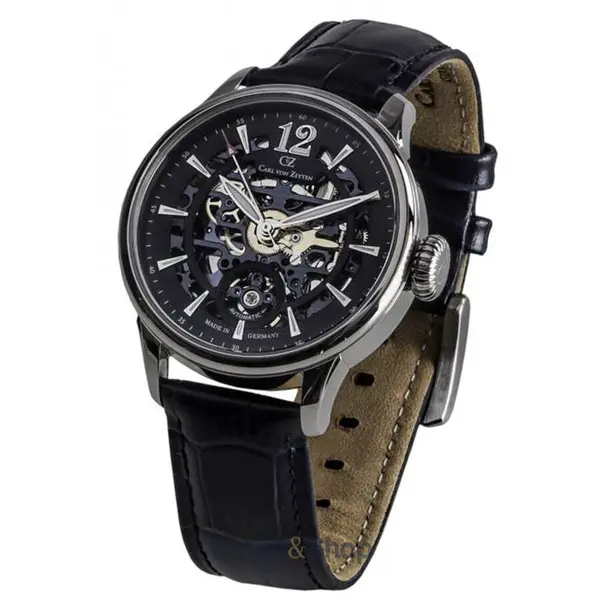 Ceas Carl von Zeyten Carl von Zeyten CVZ0051BL Mens Watch Enz Automatic 40mm 5ATM