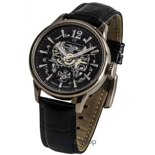 Ceas Carl von Zeyten Carl von Zeyten CVZ0051RBK Mens Watch Enz Automatic 40mm 5ATM