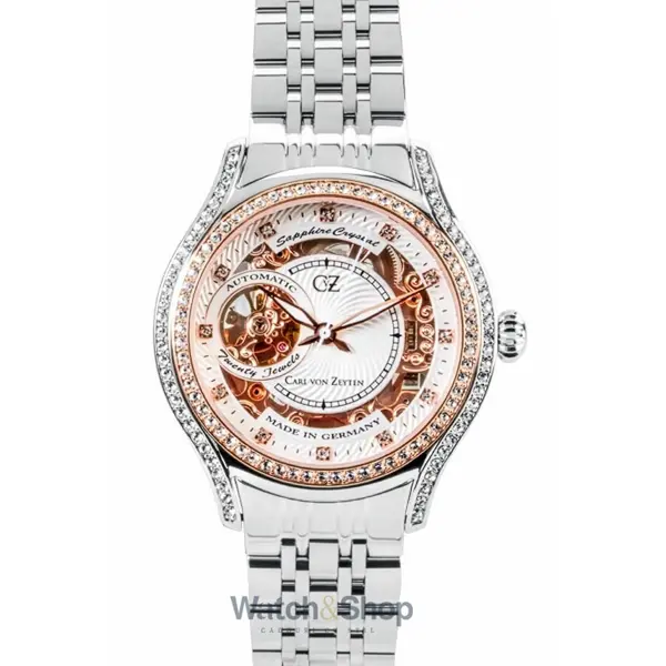 Ceas Carl von Zeyten Carl von Zeyten CVZ0069RWMS Ladies Watch Seewald Automatic Limited Edition 38mm 5ATM