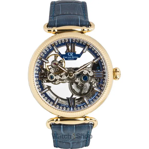 Ceas Carl von Zeyten Carl von Zeyten CVZ0083GBLS Ladies Watch Häusern Automatic Limited Edition 42mm 3ATM