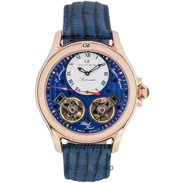 Ceas Carl von Zeyten Carl von Zeyten CVZ0084RBLS Mens Watch Waldhaus Automatic Limited 46mm 5ATM