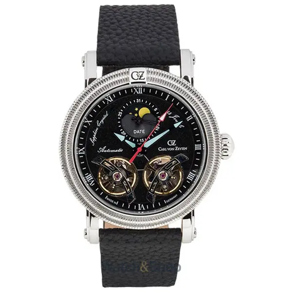 Ceas Carl von Zeyten Carl von Zeyten CVZ0085BKS Mens Watch Schauinsland Automatic Limited 46mm 5ATM