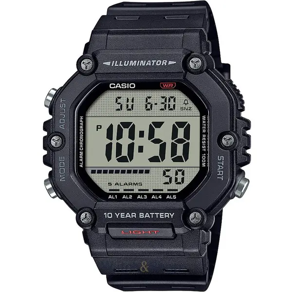 Ceas Casio Casio AE-1600H-1AVEF Mens Watch Timeless Collection 50mm 10ATM