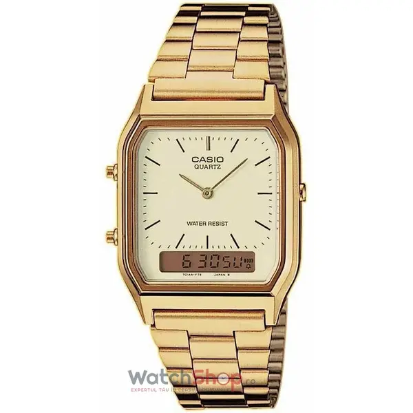 Ceas Casio Retro AQ-230GA-9D Gold