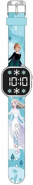 Ceas cu LED Kids Euroswan - Frozen, Elsa and Anna