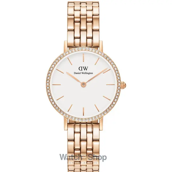 Ceas Daniel Wellington Daniel Wellington DW00100666 Ladies Watch Petite Lumine Bezel 5-Link Melrose 28mm 3ATM