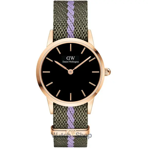 Ceas Daniel Wellington Daniel Wellington DW00100680 Ladies Watch Iconic NATO Green/Purple 28mm 3ATM