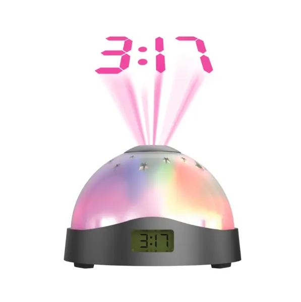Ceas digital multicolor cu alarma si proiectie ora pe tavan