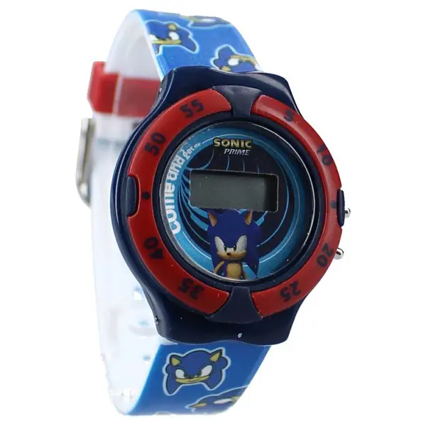 Ceas digital pentru baieti, multicolor, Sonic, Kids Time Engros