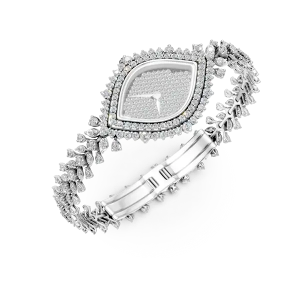Ceas din aur alb cu diamante de 4.26ct