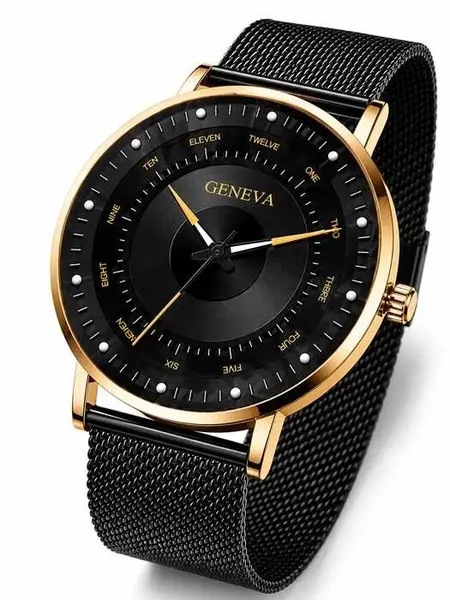 Ceas Elegant Bărbați Black Gold