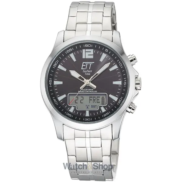 Ceas ETT Eco Tech Time ETT Eco Tech Time EGA-11715-21M Mens Watch Radio-controlled Solar Drive Professional Chronograph 45mm 5ATM